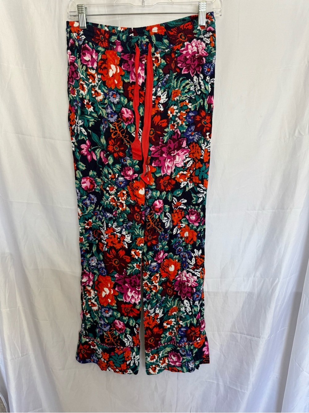 floreat By Anthropologie Floral Wide-Leg Pajama Pants